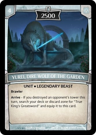 Yurei Dire Wolf of the Garden (25) [CON] - Argent Saga TCG Single