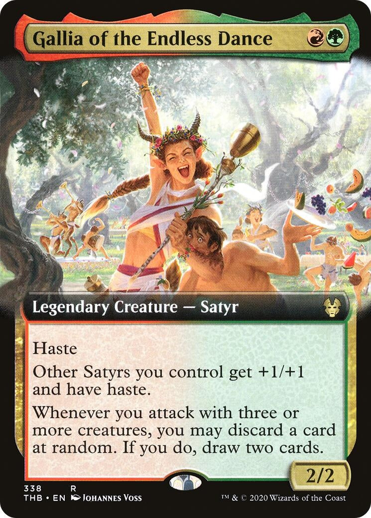Gallia of the Endless Dance (Extended Art) (338) [THB] - MTG Single