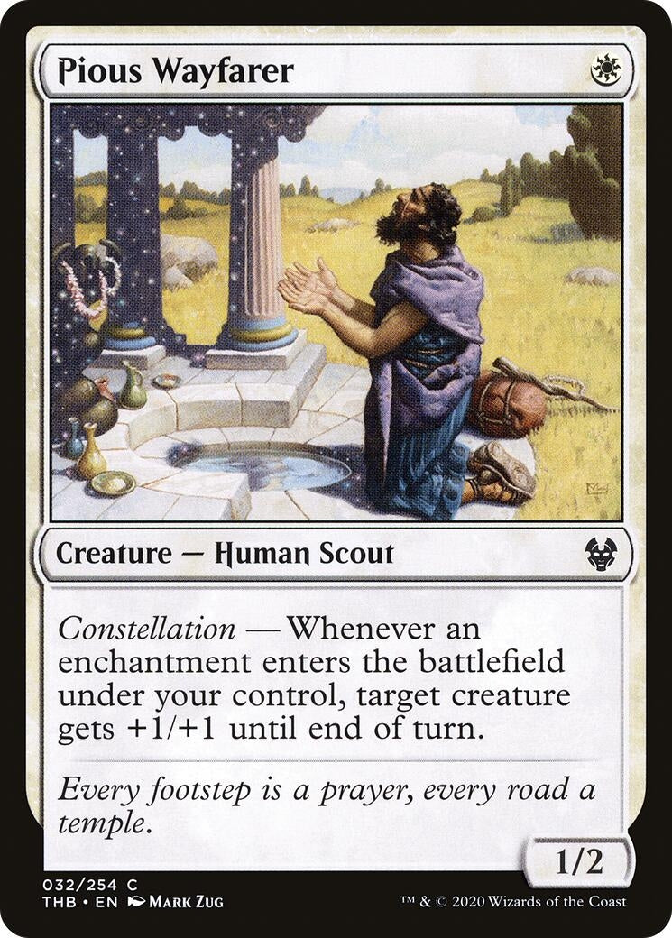 Pious Wayfarer (32) [THB] - MTG Single