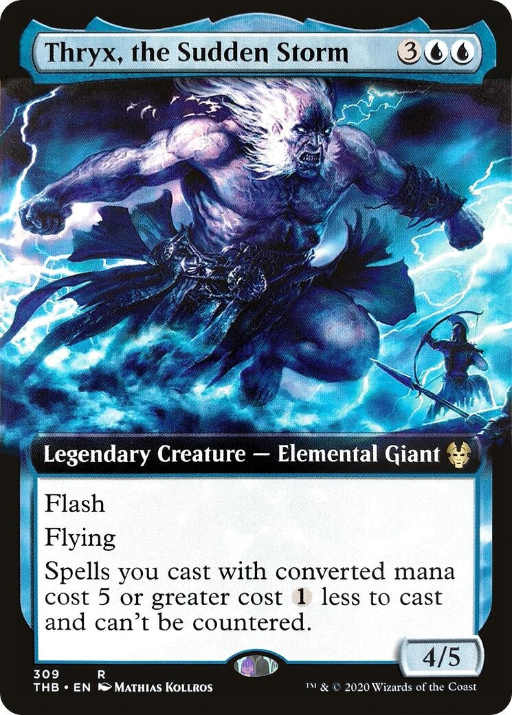 Thryx the Sudden Storm (Extended Art) (309) [THB] - MTG Single