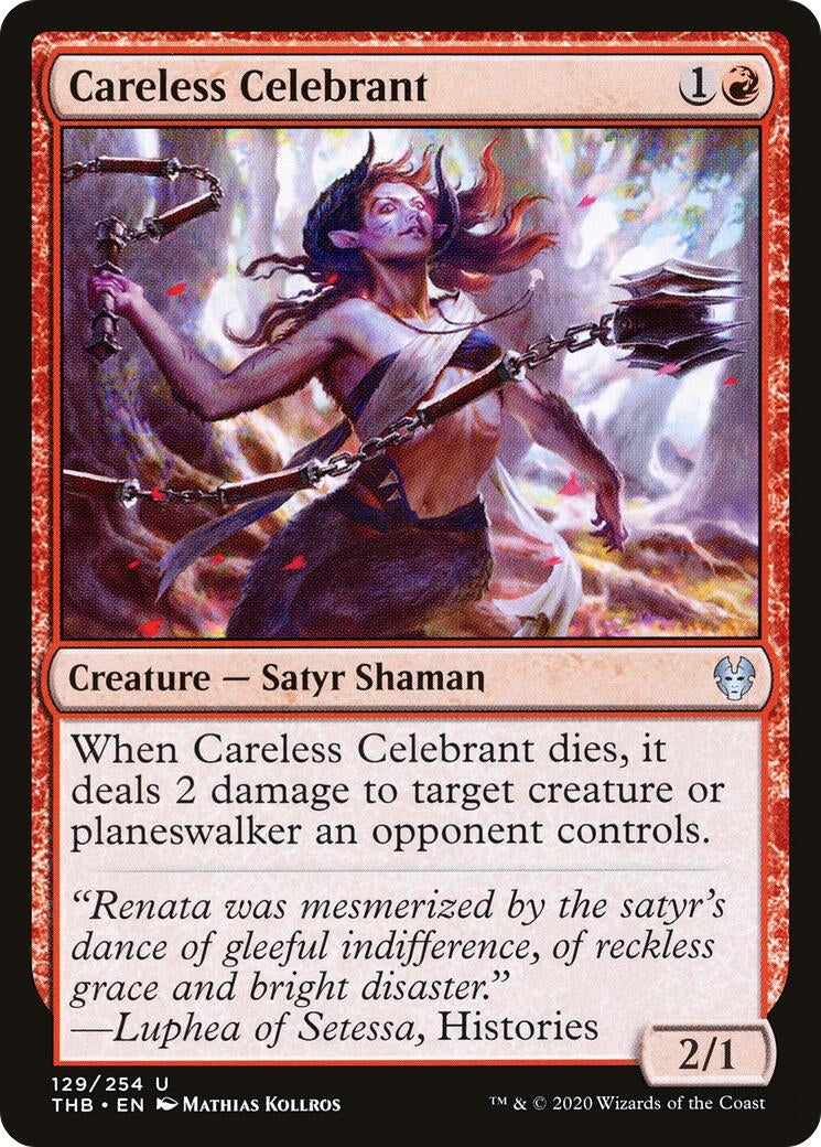 Careless Celebrant (129) [THB] - MTG Single