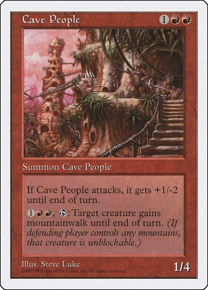 Cave People [5ED] - MTG Single
