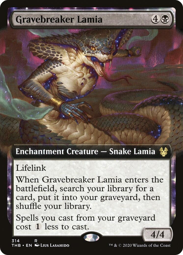 Gravebreaker Lamia (Extended Art) (314) [THB] - MTG Single