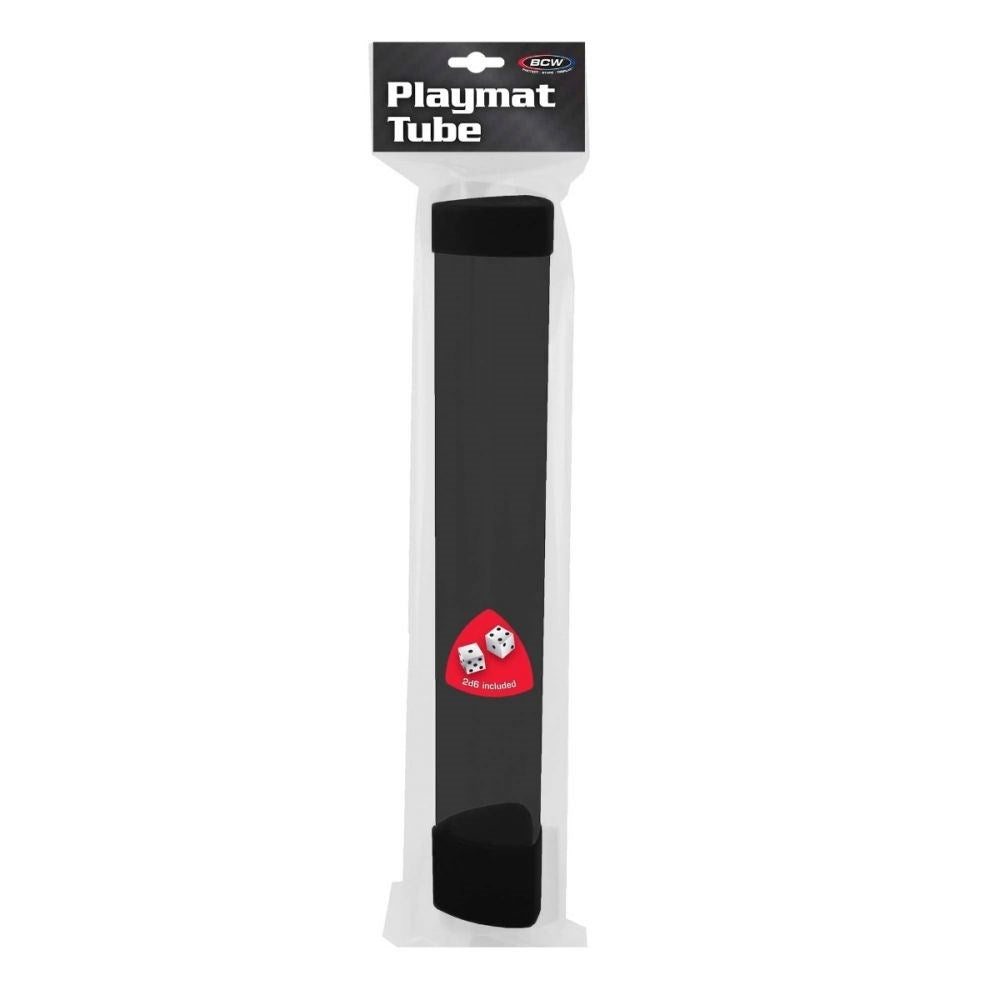 BCW Playmat Tube with Dice Cap - Smoke - Playmats Sealed