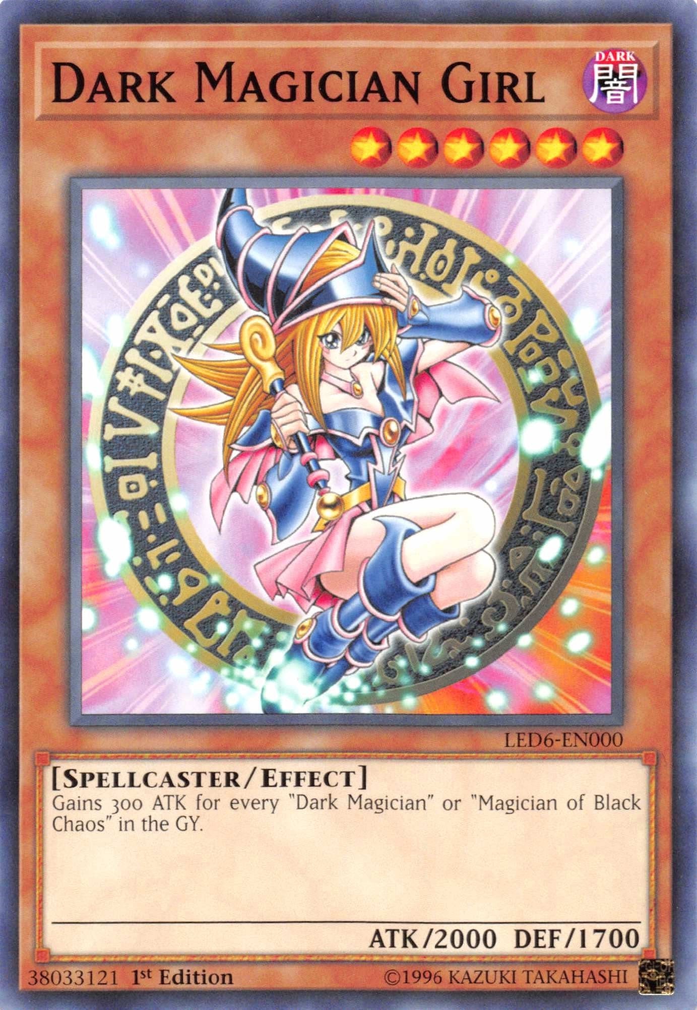 Dark Magician Girl (6000) (LED6) - YuGiOh Single
