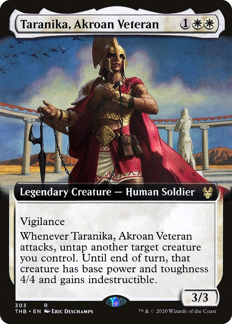 Taranika Akroan Veteran (Extended Art) (303) [THB] - MTG Single