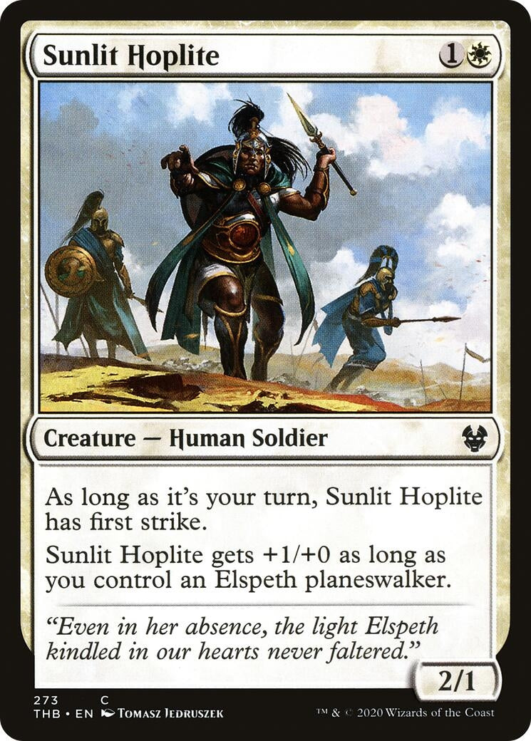 Sunlit Hoplite (273) [THB] - MTG Single