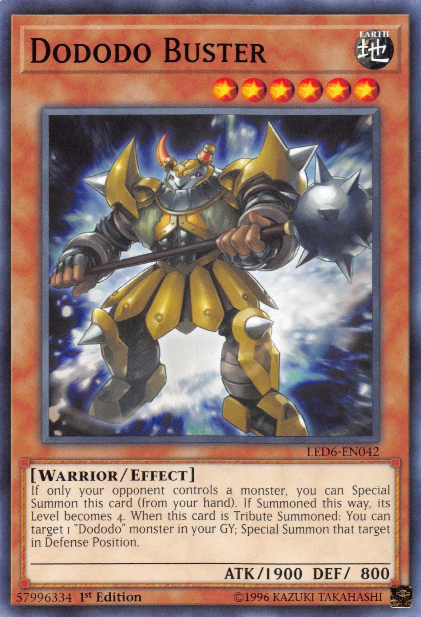 Dododo Buster (6042) (LED6) - YuGiOh Single