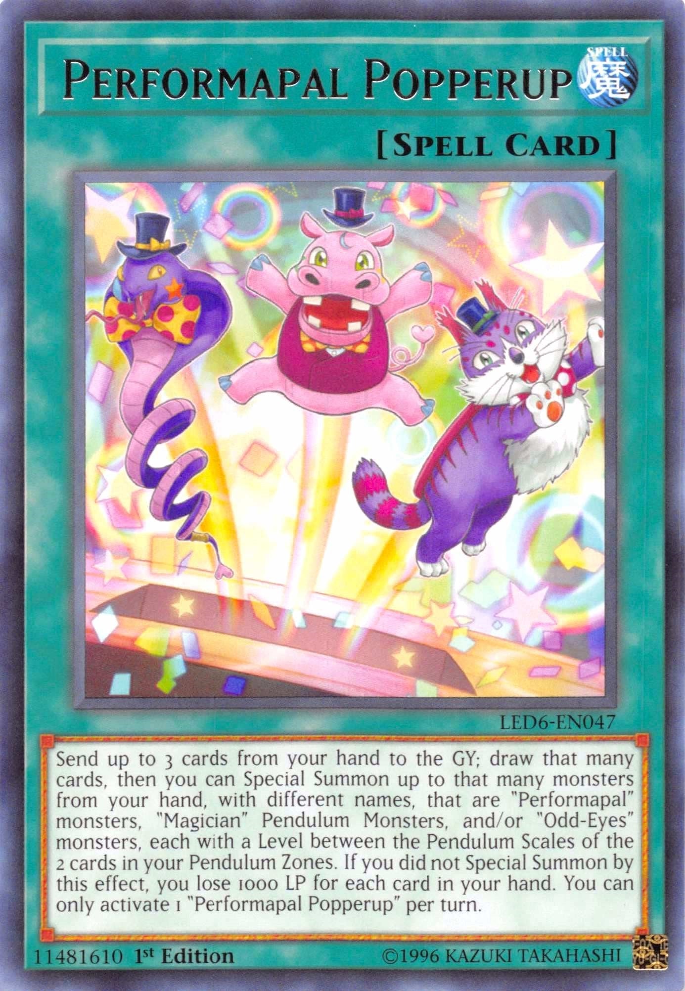 Performapal Popperup (6047) (LED6) - YuGiOh Single