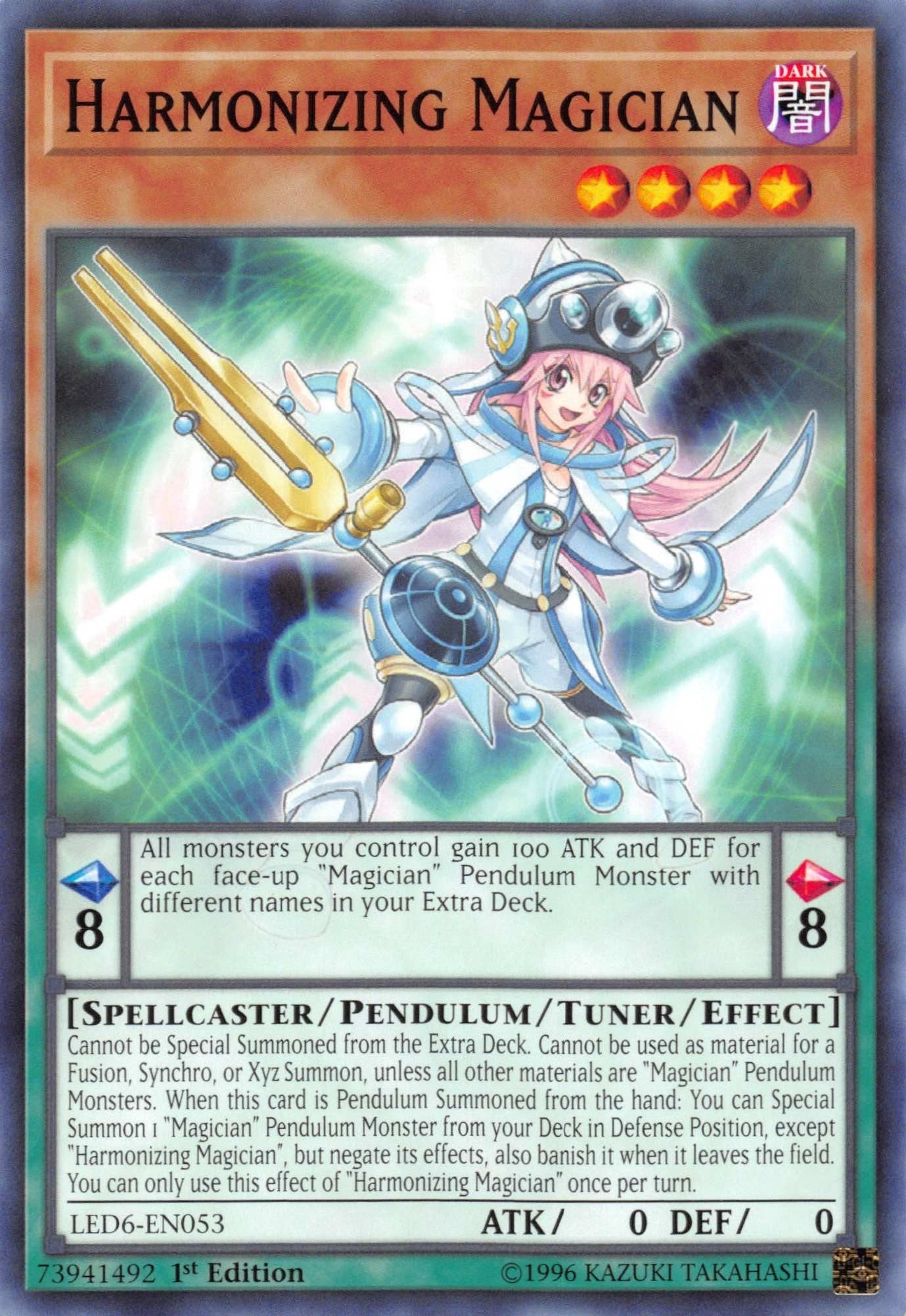 Harmonizing Magician (6053) (LED6) - YuGiOh Single