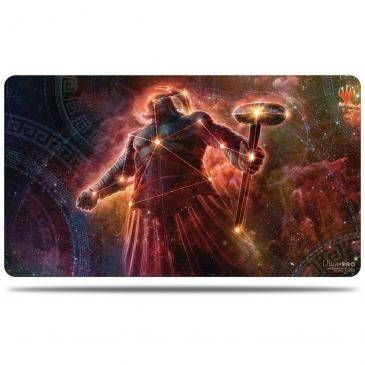 Theros Beyond Death Standard Size Playmat for Magic Alt Art - Purphoros Bronze-Blooded (Showcase) - Playmats Sealed