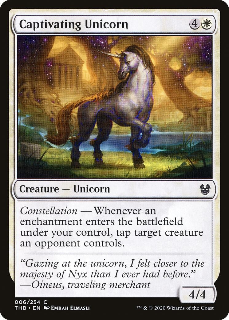 Captivating Unicorn (6) [THB] - MTG Single