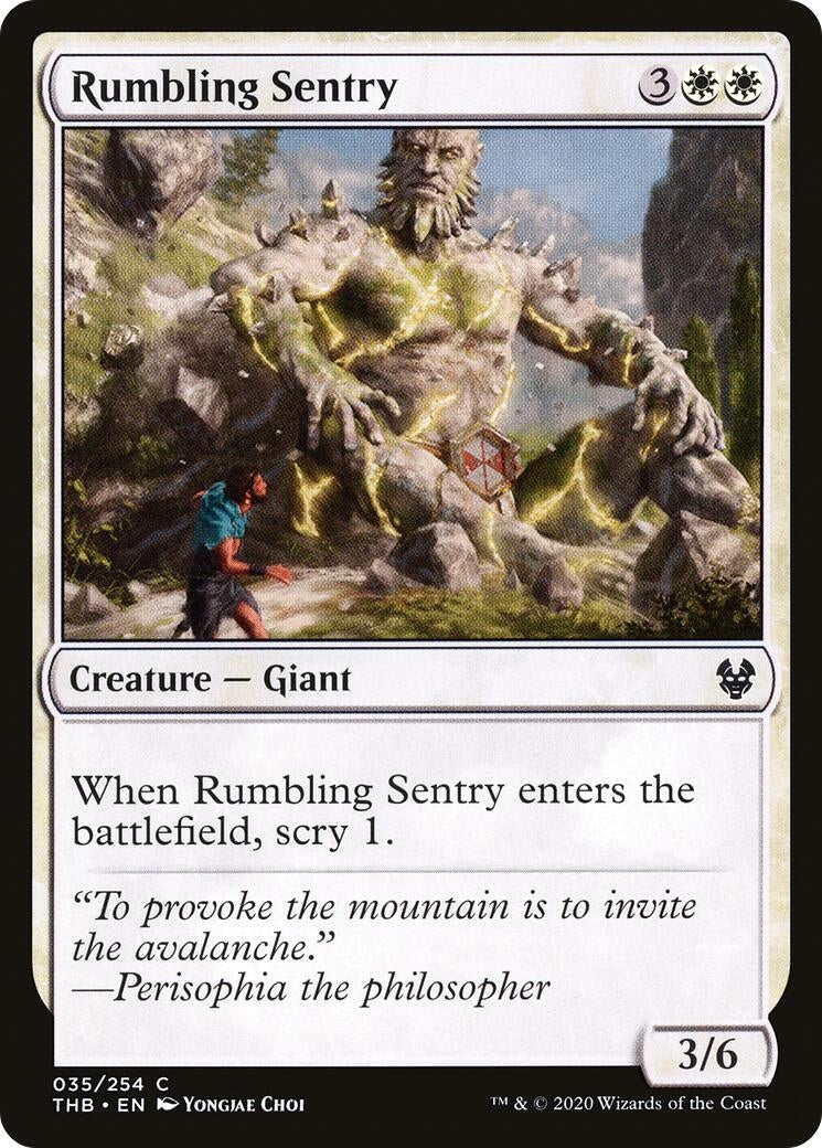 Rumbling Sentry (35) [THB] - MTG Single