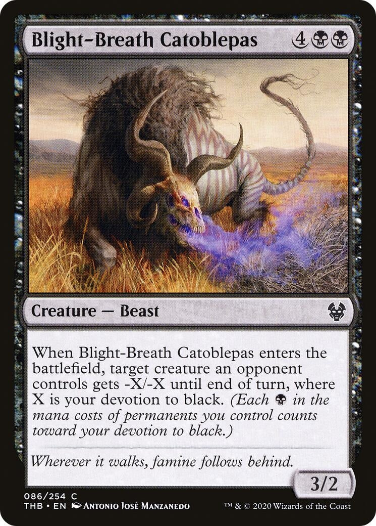 Blight-Breath Catoblepas (86) [THB] - MTG Single