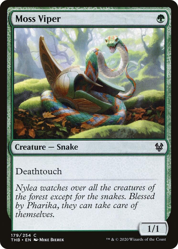 Moss Viper (179) [THB] - MTG Single