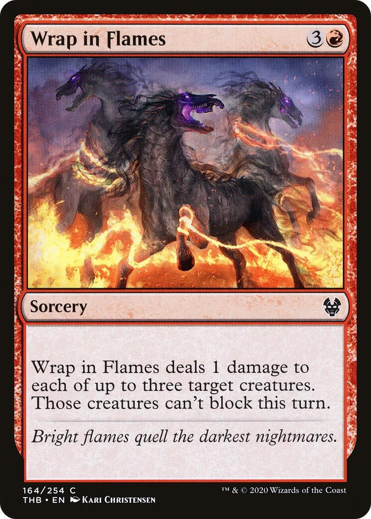 Wrap in Flames (164) [THB] - MTG Single