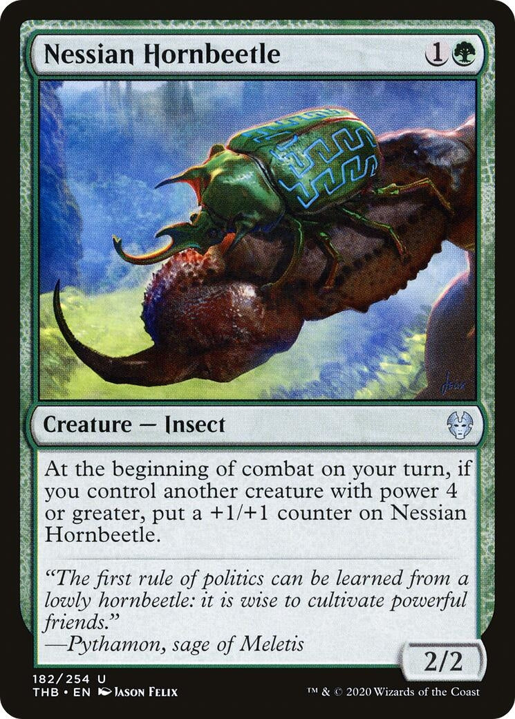 Nessian Hornbeetle (182) [THB] - MTG Single