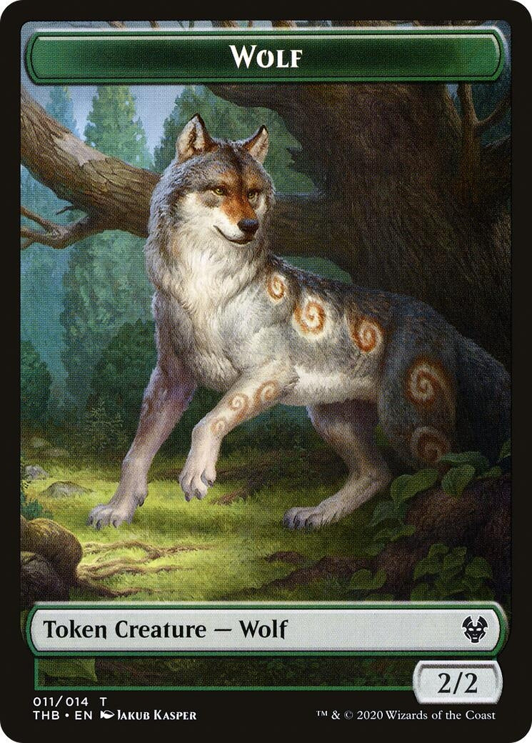Wolf Token (0) [THB] - MTG Single