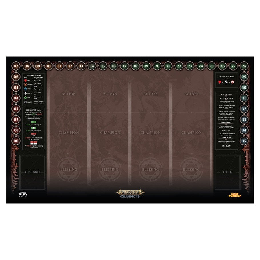 Warhammer: Age of Sigmar - Champions Playmat - Chaos - Playmats Sealed