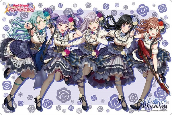 Bushiroad Rubber Mat Collection Vol.480: BanG Dream! Girls Band Party! - Roselia Nobel Rose (480) - Playmats Sealed