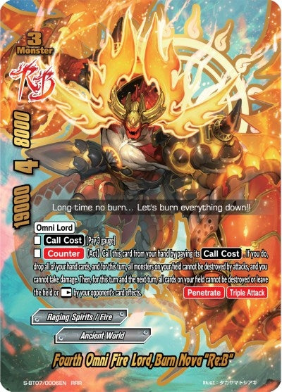 Fourth Omni Fire Lord Burn Nova ’Re:B’ (70006) [S-BT07] - Future Card BuddyFight Single