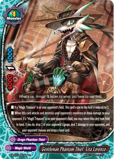 Gentleman Phantom Thief Lita Lorenzo (70051) [S-BT07] - Future Card BuddyFight Single
