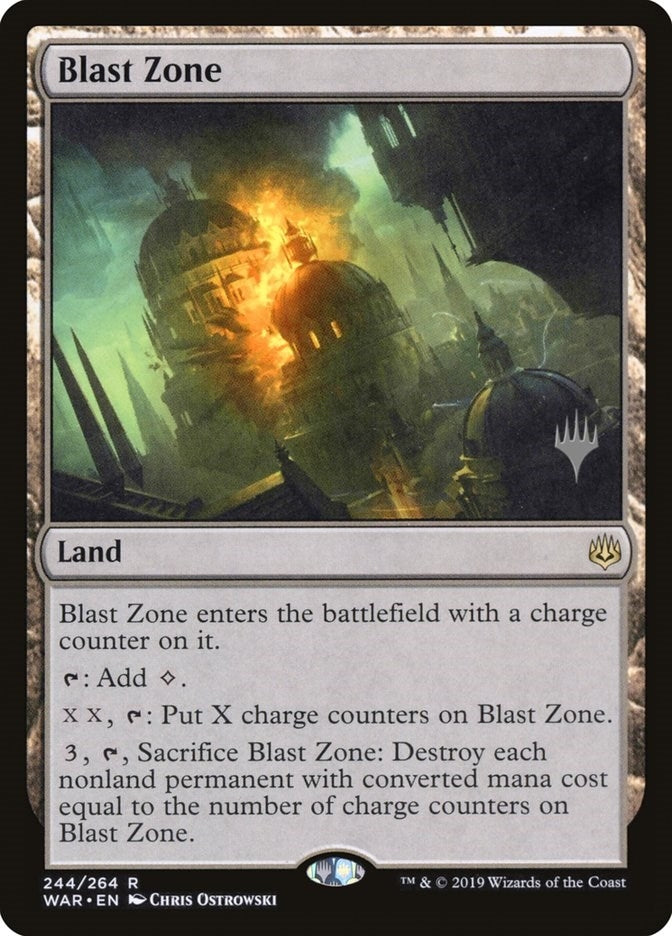 Blast Zone (WAR) (244) [PPTHB] - MTG Single