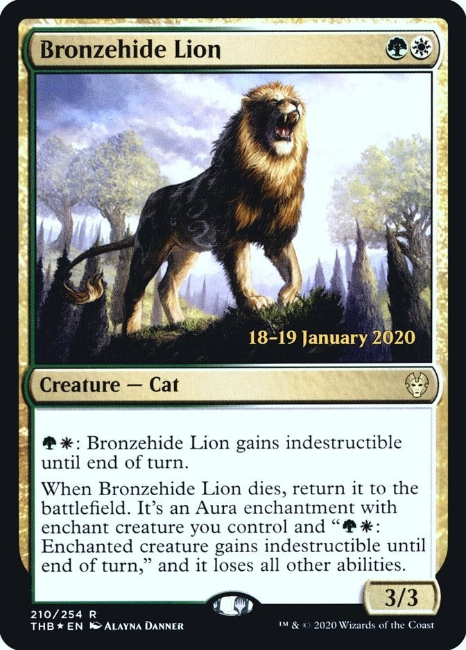 Bronzehide Lion (210) [PRE] - MTG Single