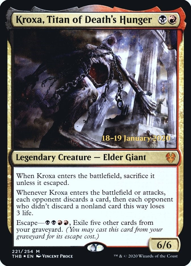 Kroxa Titan of Death’s Hunger (221) [PRE] - MTG Single