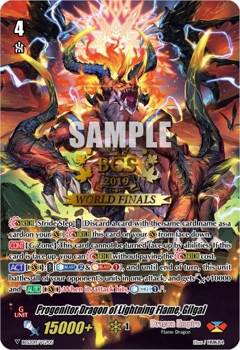 Progenitor Dragon of Lightning Flame Gilgal (201805) [EVENT] - Cardfight Vanguard Single