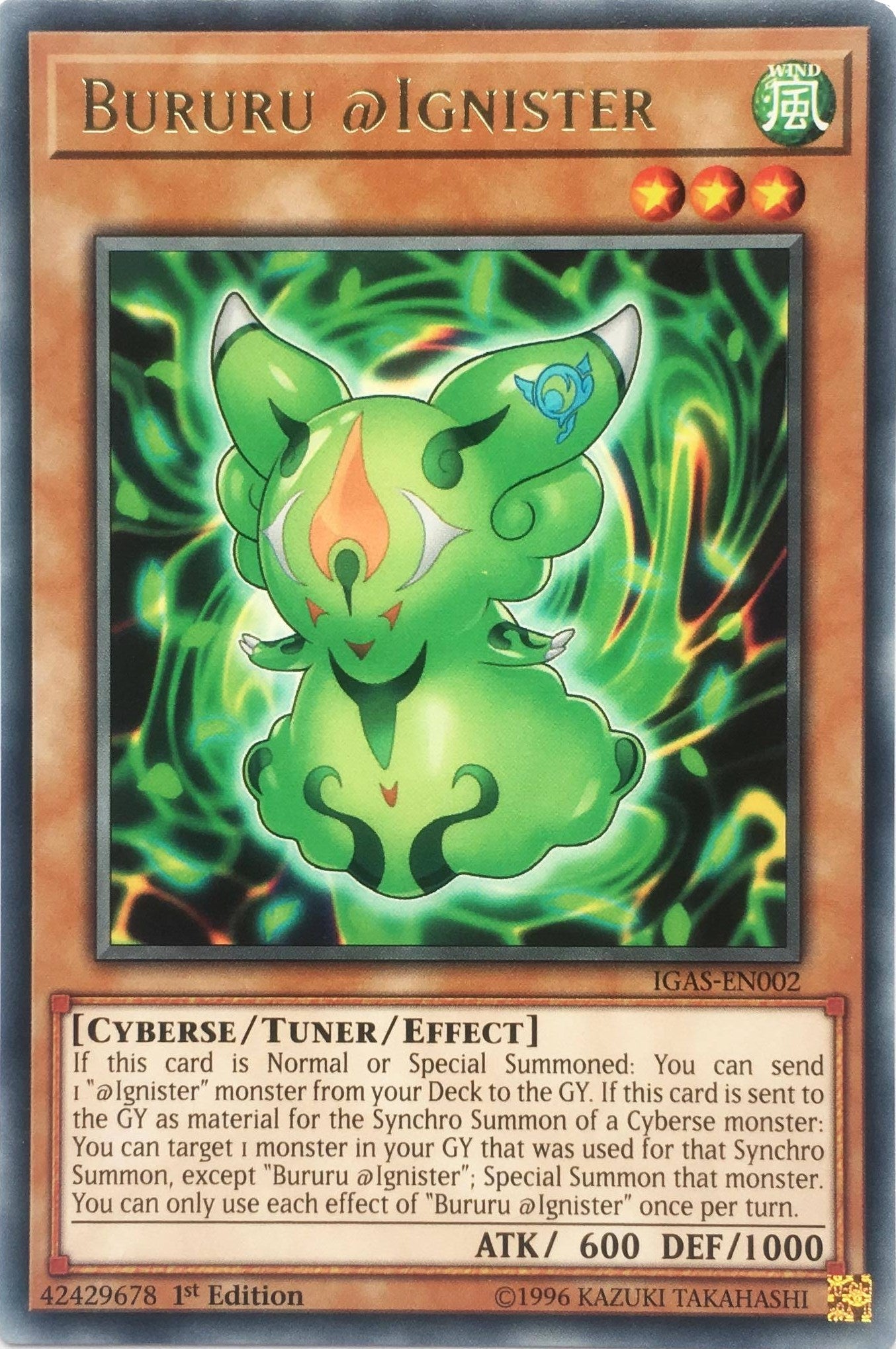 Bururu @Ignister (2) (IGAS) - YuGiOh Single