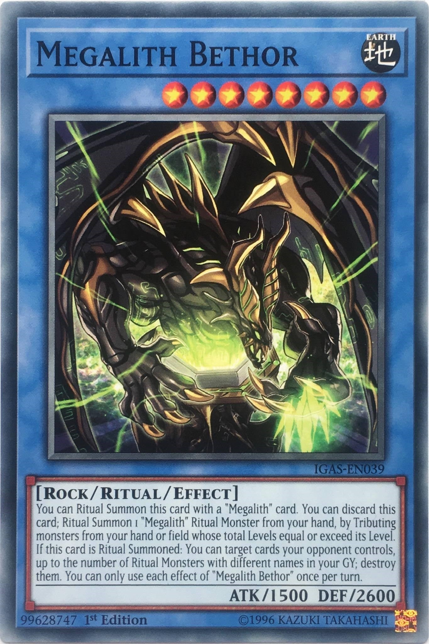 Megalith Bethor (39) (IGAS) - YuGiOh Single
