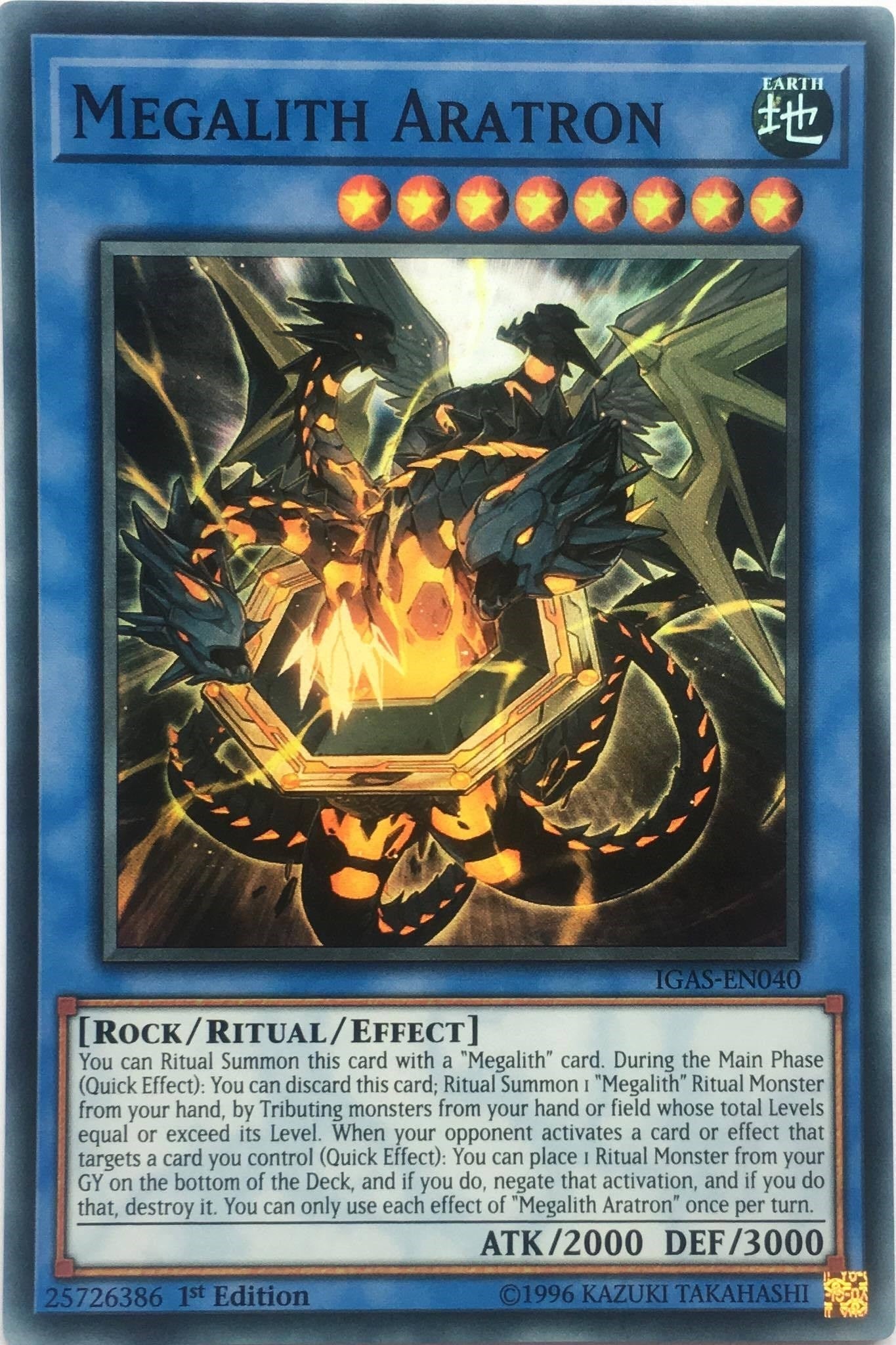 Megalith Aratron (40) (IGAS) - YuGiOh Single