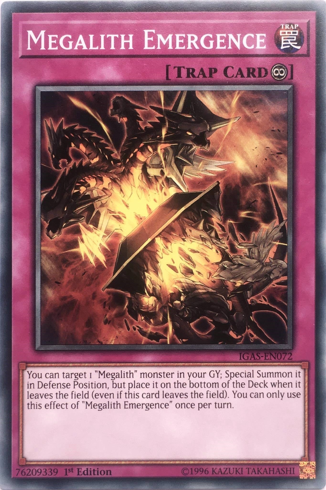Megalith Emergence (72) (IGAS) - YuGiOh Single