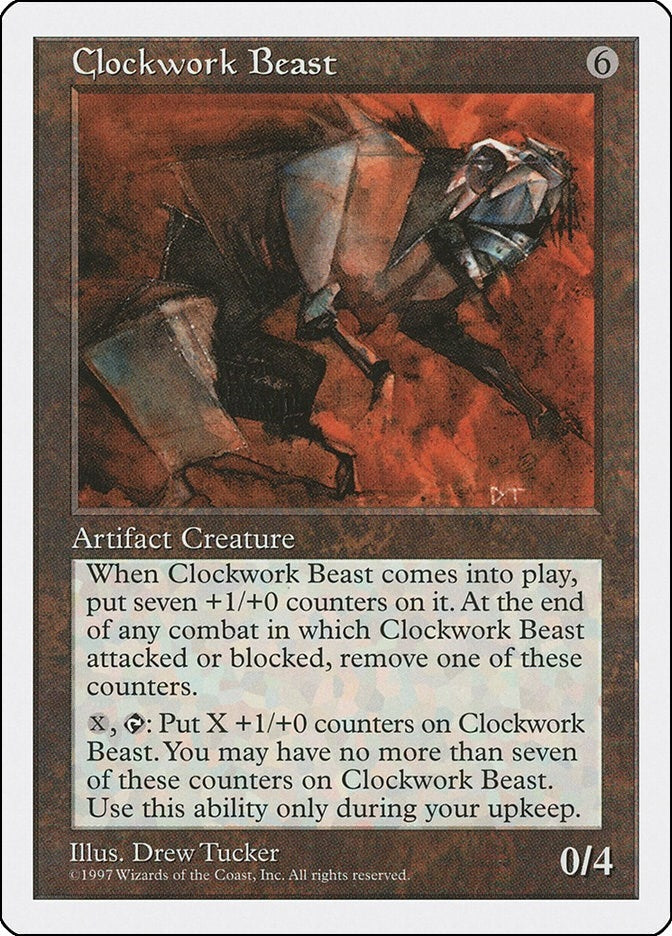 Clockwork Beast [5ED] - MTG Single
