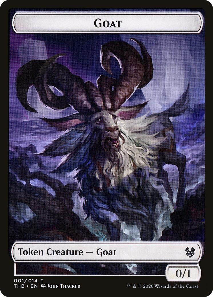Goat // Satyr Double-sided Token (0) [THB] - MTG Single