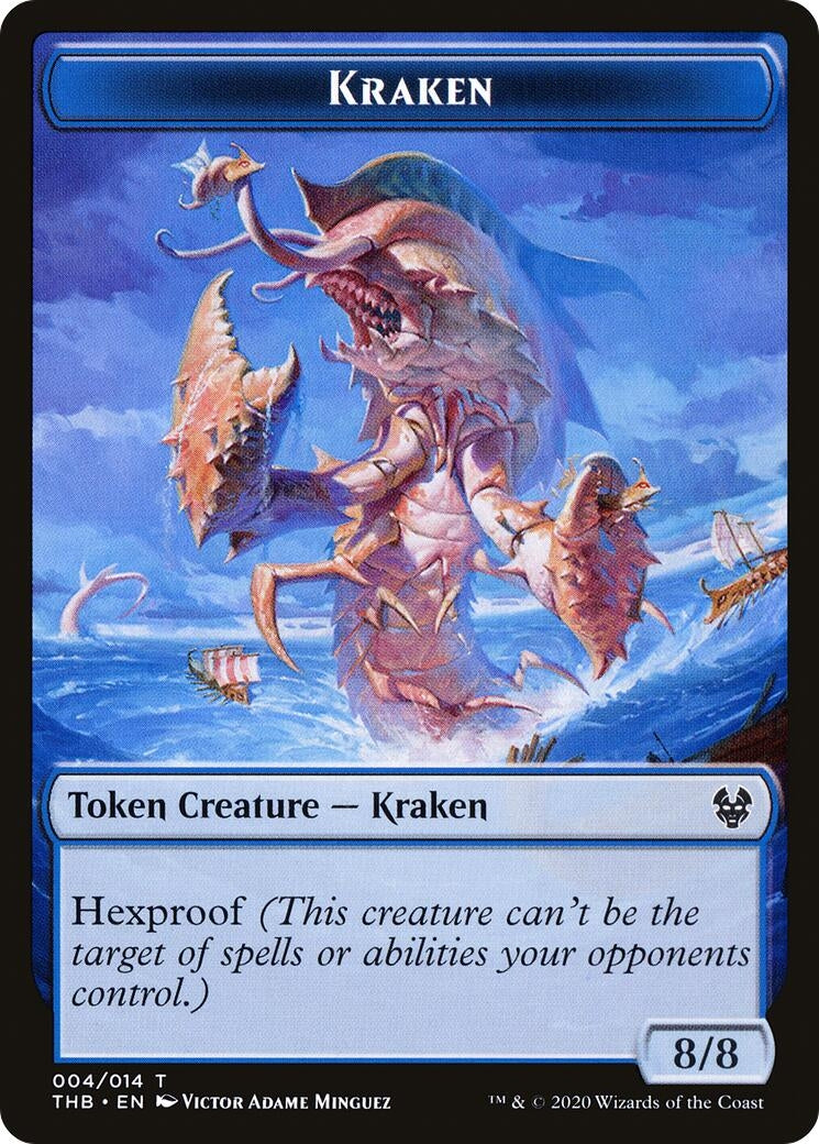Kraken // Satyr Double-sided Token (0) [THB] - MTG Single