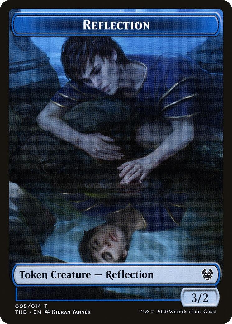 Reflection // Satyr Double-sided Token (0) [THB] - MTG Single