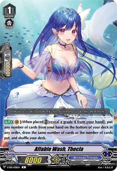 Affable Wash Thecla (11038) [V-EB11] - Cardfight Vanguard Single