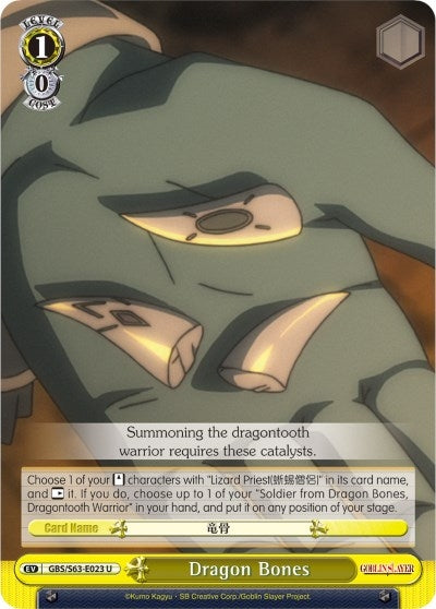 Dragon Bones (63023) [GBS/S63] - Weiss Schwarz Single