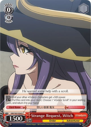 Strange Request Witch (63045) [GBS/S63] - Weiss Schwarz Single