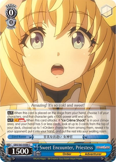 Sweet Encounter Priestess (63088) [GBS/S63] - Weiss Schwarz Single