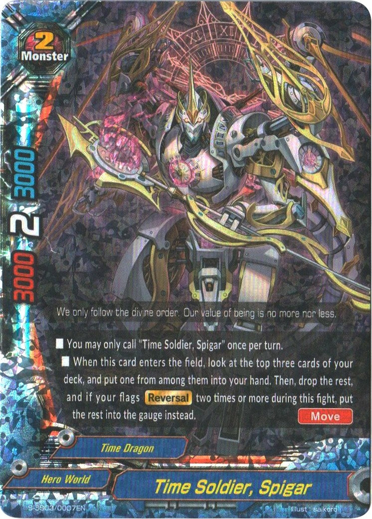 Time Soldier Spigar (RR Foil) (30007) [S-SS03] - Future Card BuddyFight Single
