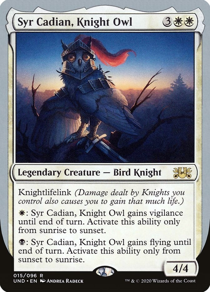 Syr Cadian Knight Owl (15) [UND] - MTG Single