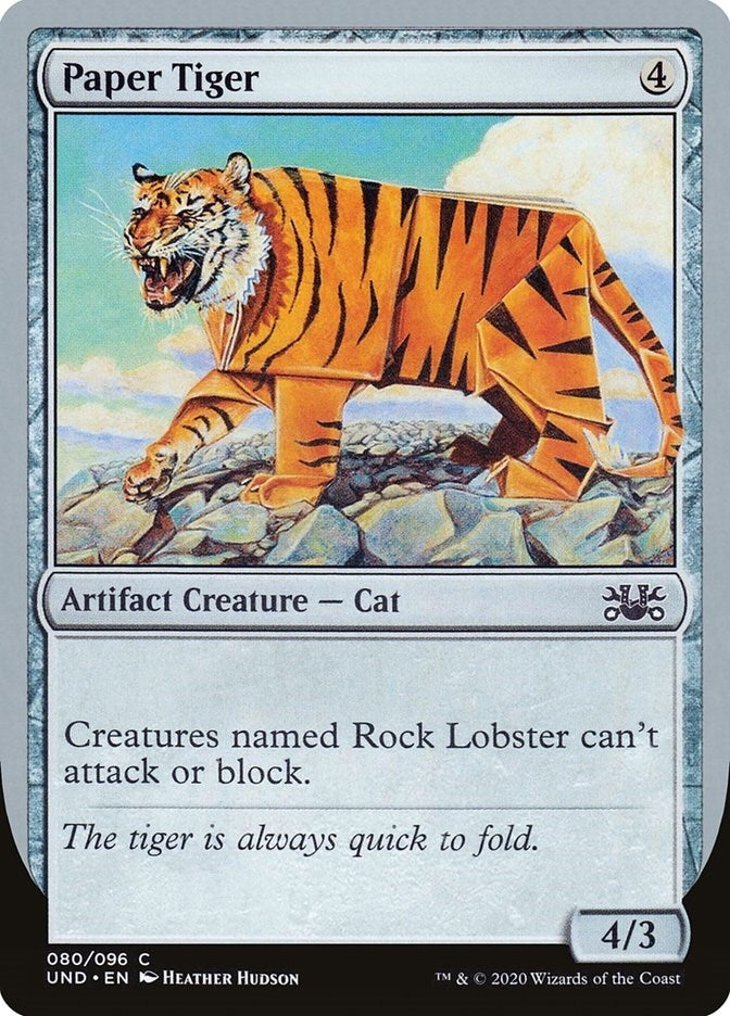 Paper Tiger (80) [UND] - MTG Single