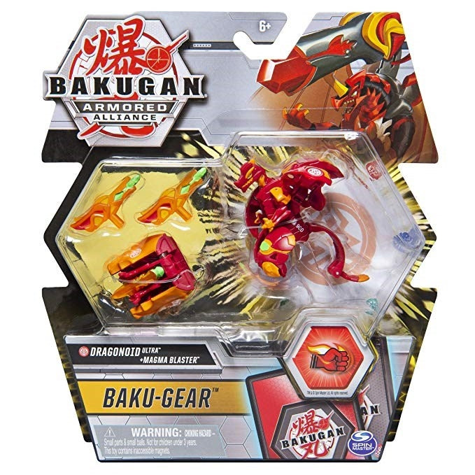 Bakugan Ultra 3-inch Tall Collectible Action Figure - Dragonoid with Transforming Baku-Gear [AL] - Bakugan TCG Sealed