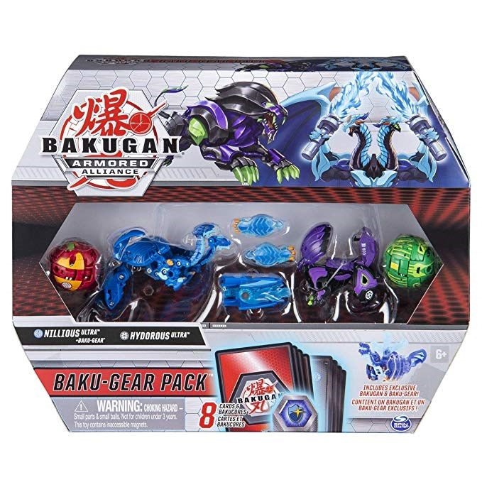 Bakugan Baku-Gear 4-Pack - Nillious Ultra and Hydorous Ultra with Baku-Gear [AL] - Bakugan TCG Sealed