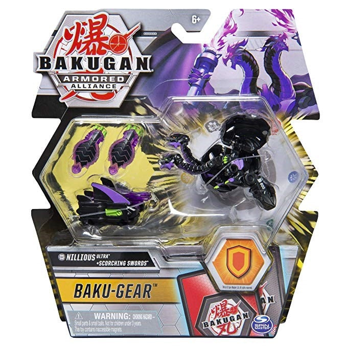 Bakugan Ultra 3-inch Tall Collectible Action Figure - Nillious with Transforming Baku-Gear [AL] - Bakugan TCG Sealed