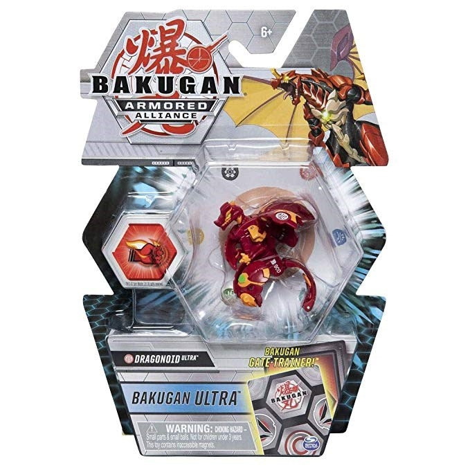 Bakugan Ultra 3-inch Tall Collectible Transforming Creature - Pyrus Dragonoid [AL] - Bakugan TCG Sealed
