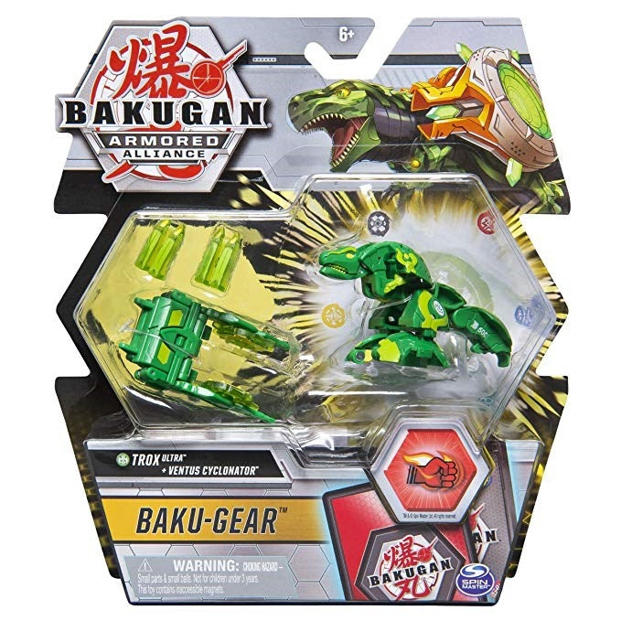 Bakugan Ultra 3-inch Tall Collectible Action Figure - Trox with Transforming Baku-Gear [AL] - Bakugan TCG Sealed